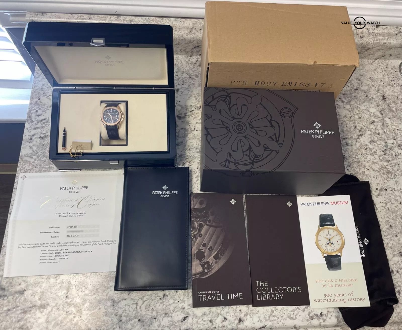 Patek Philippe Aquanaut 5164R Travel Time 18K Rose Gold BOXES/PAPERS! - Image 8