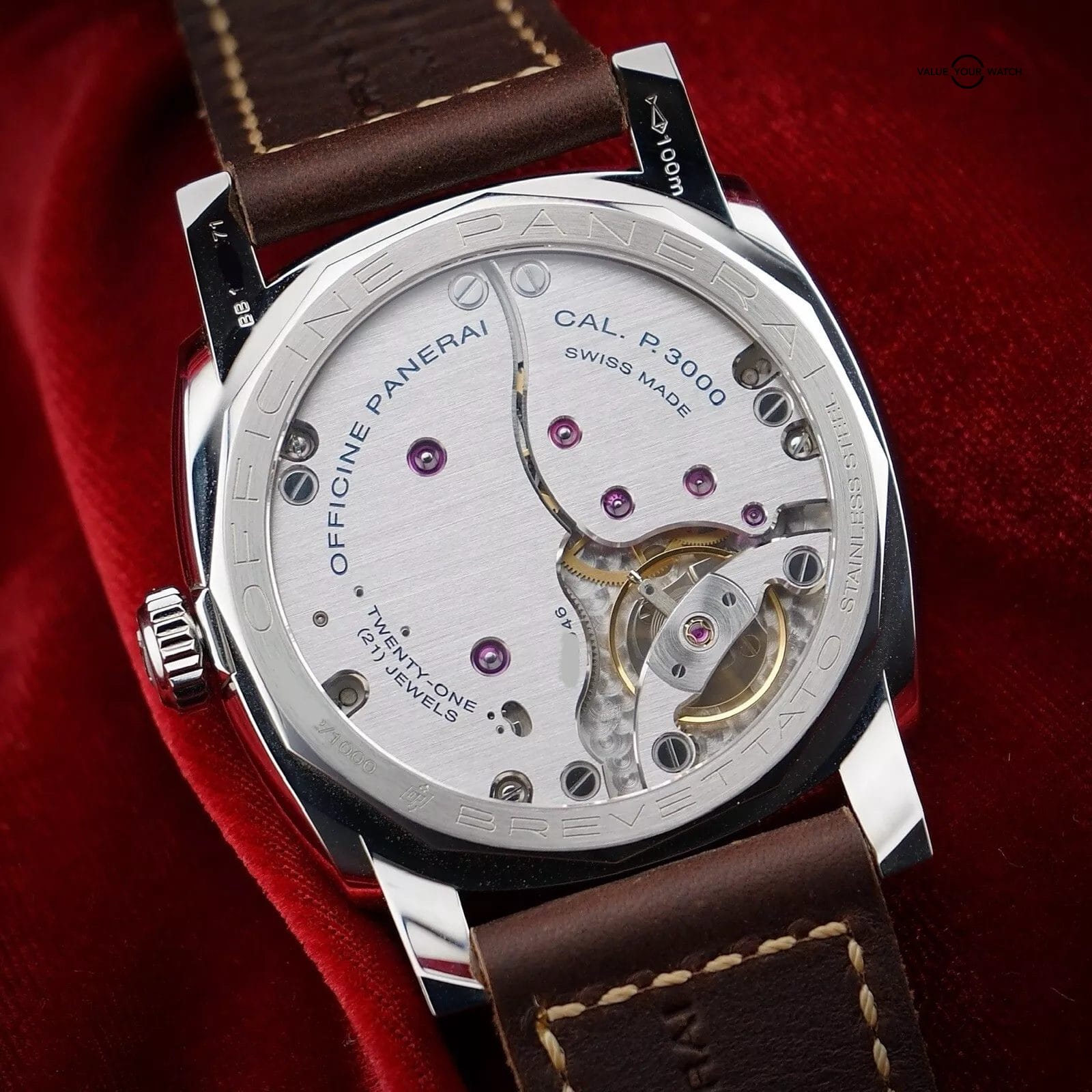 PANERAI 3 Days Marina Militaire Acciaio -47mm PAM00587 Rare Limited Edt Full Set - Image 9