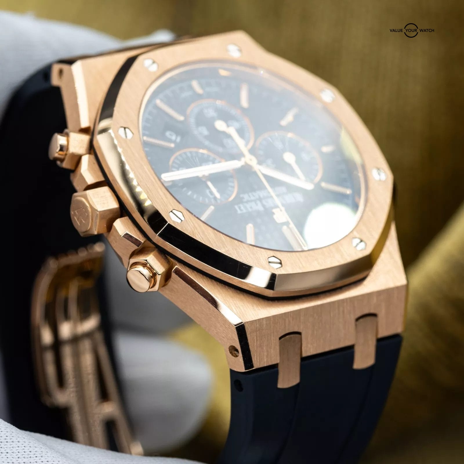 Audemars Piguet Royal Oak Chronograph 41mm Rose Gold 26320OR Black Dial 2015 - Image 8