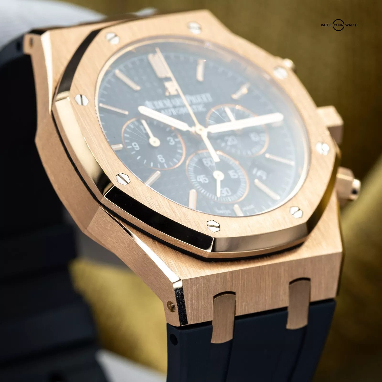 Audemars Piguet Royal Oak Chronograph 41mm Rose Gold 26320OR Black Dial 2015 - Image 10