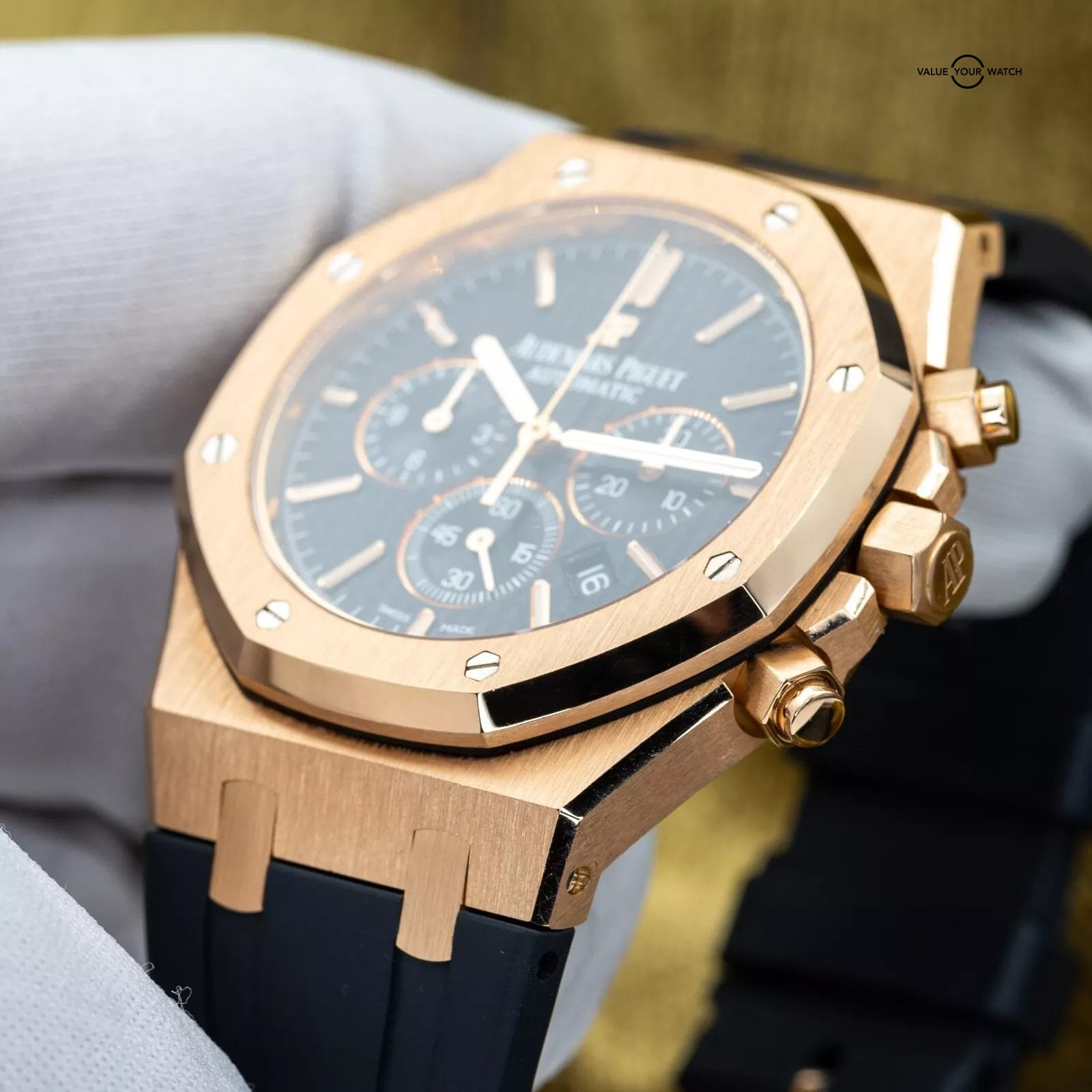 Audemars Piguet Royal Oak Chronograph 41mm Rose Gold 26320OR Black Dial 2015 - Image 11