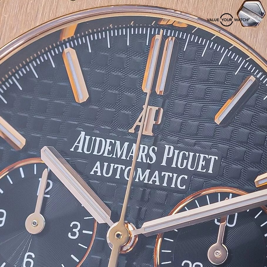Audemars Piguet Royal Oak Chronograph 41mm Rose Gold 26320OR Black Dial 2015 - Image 15