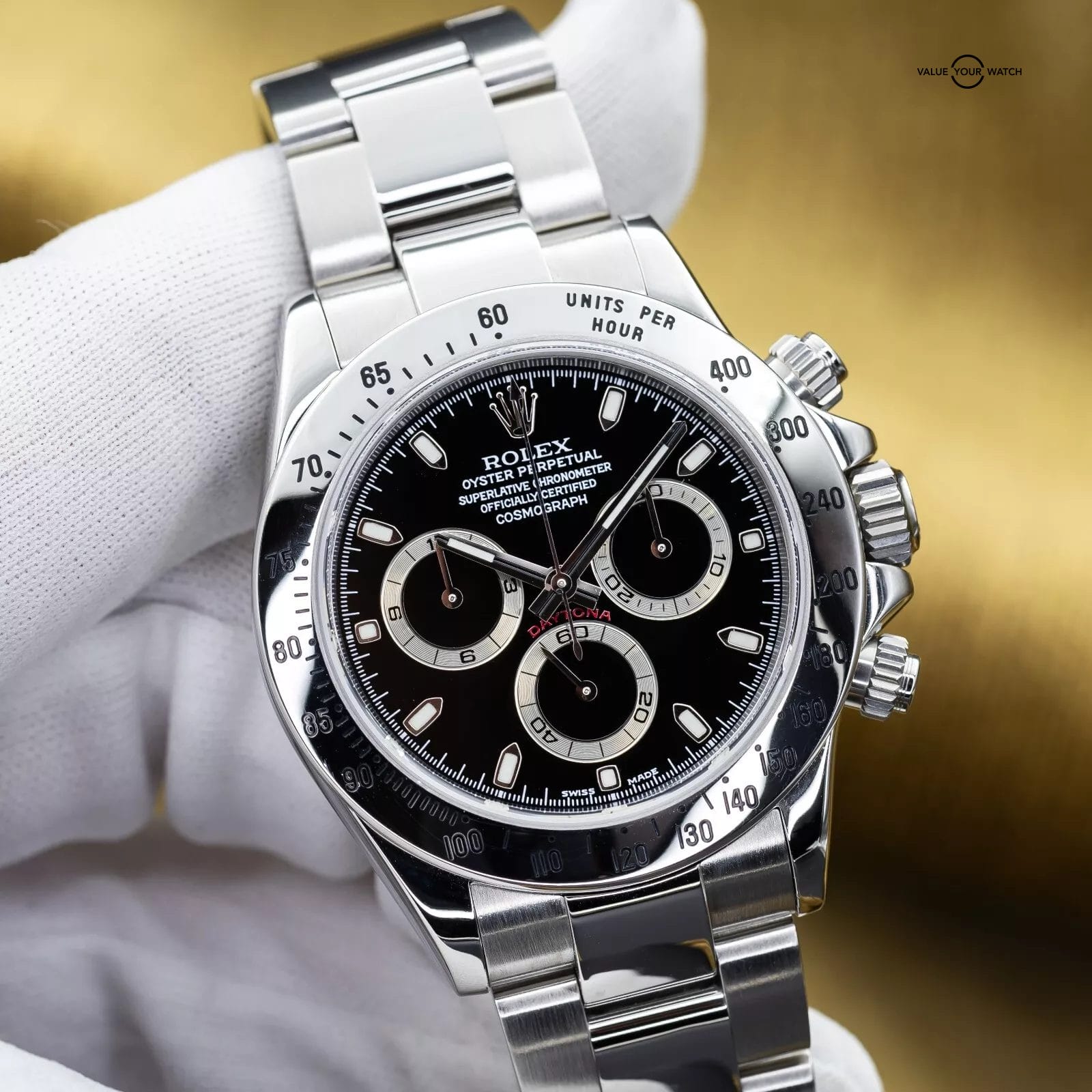 Rolex Daytona Full Set Black Dial 2003 K Serial 40mm Steel 116520 Just Serviced - Image 5