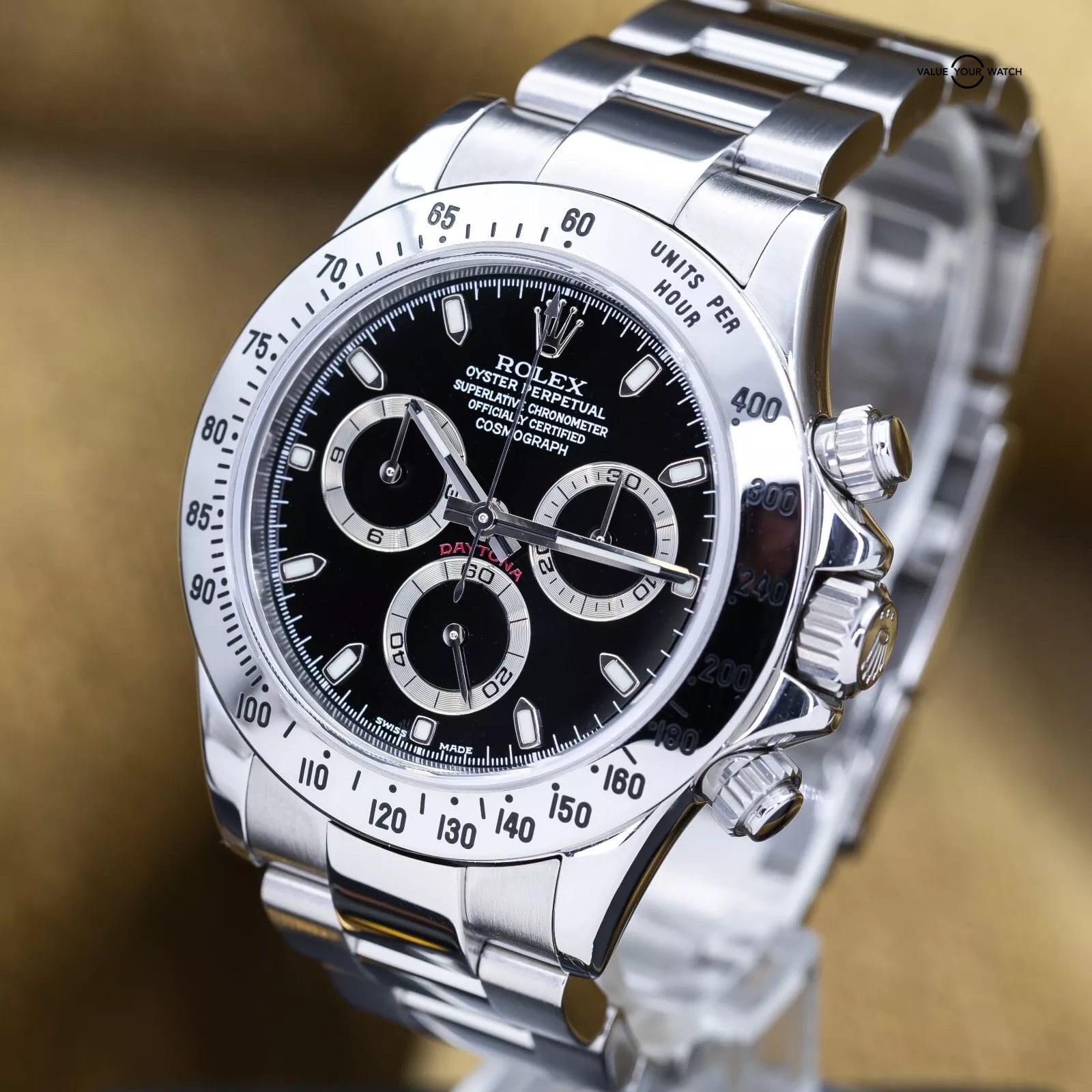Rolex Daytona Full Set Black Dial 2003 K Serial 40mm Steel 116520 Just Serviced - Image 12