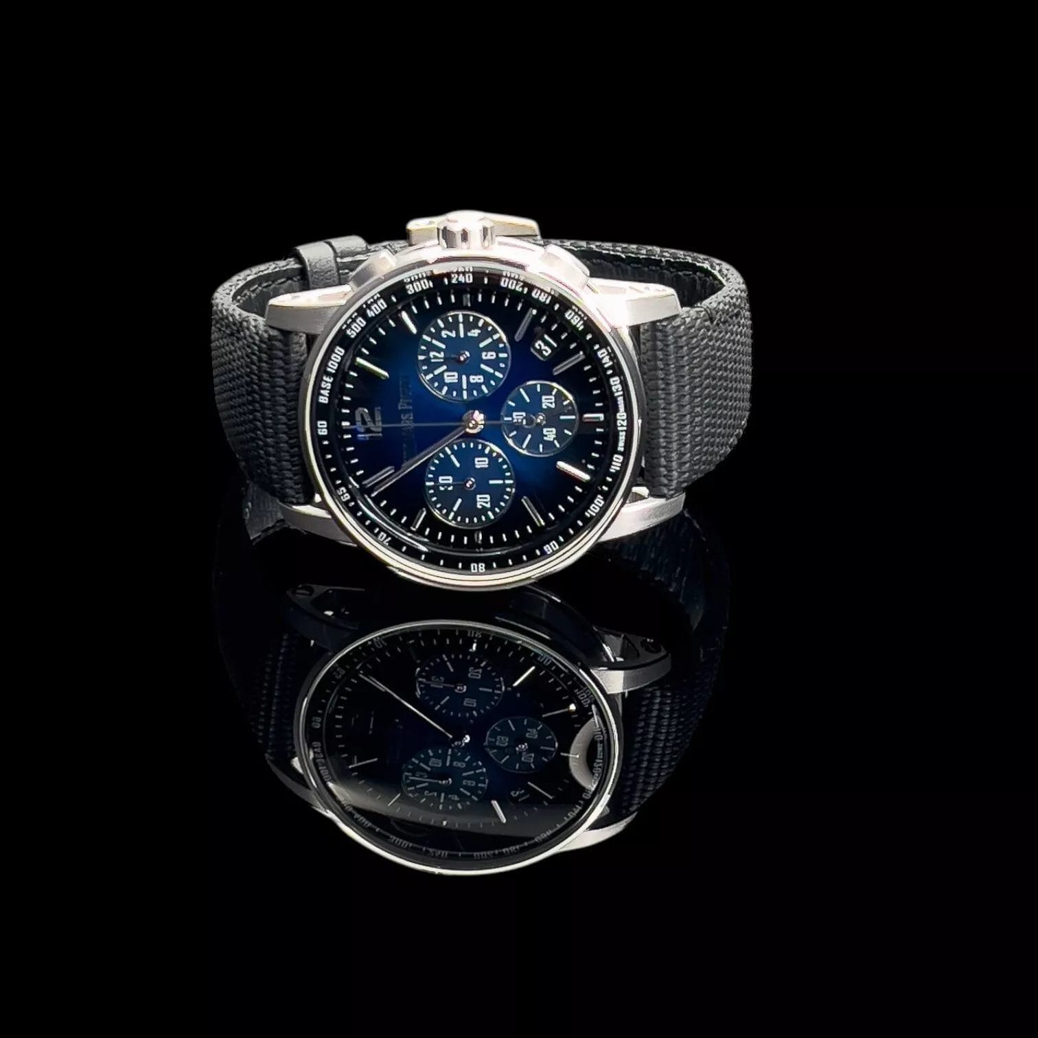 Audemars Piguet Code 11.59 41mm White Gold Chronograph Smoked Blue Dial 26393BC - Image 5