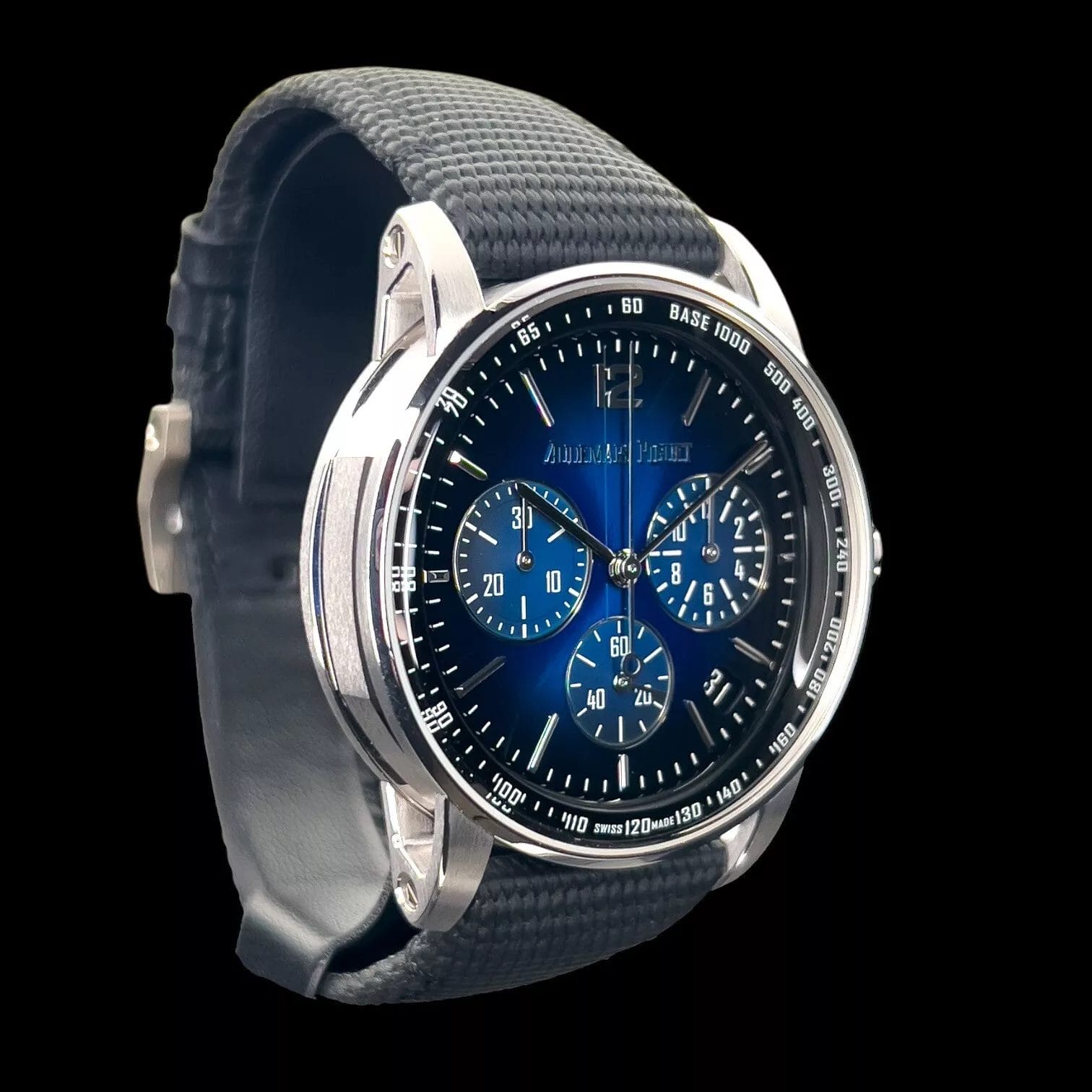 Audemars Piguet Code 11.59 41mm White Gold Chronograph Smoked Blue Dial 26393BC - Image 6