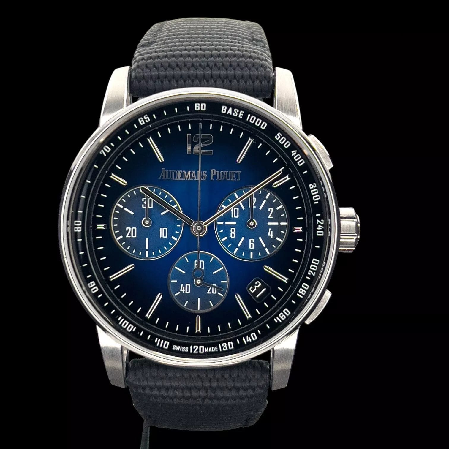 Audemars Piguet Code 11.59 41mm White Gold Chronograph Smoked Blue Dial 26393BC - Image 7