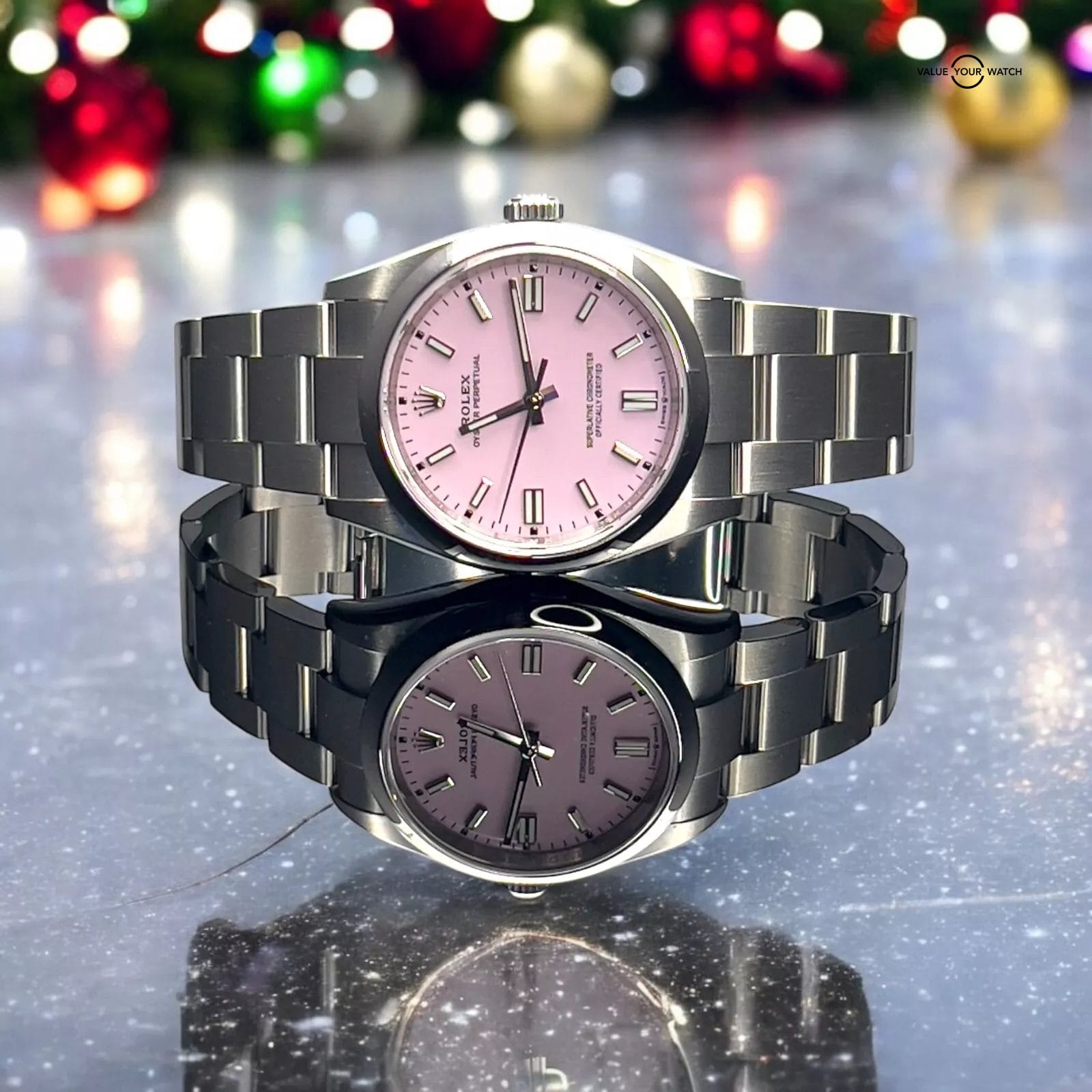 Rolex OP36 126000 Oyster Bracelet 36mm Factory Candy Pink Dial NEW & UNWORN - Image 5