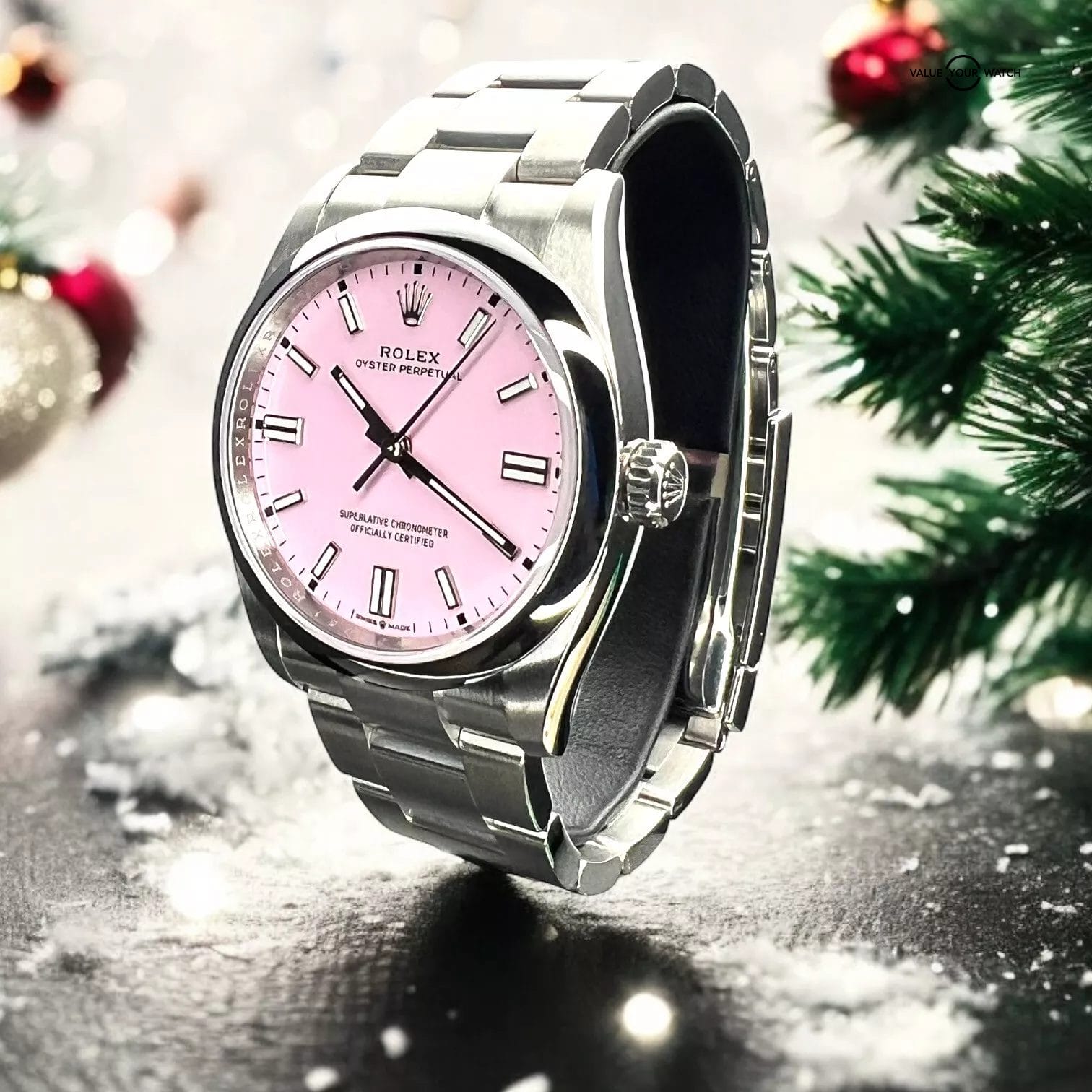 Rolex OP36 126000 Oyster Bracelet 36mm Factory Candy Pink Dial NEW & UNWORN - Image 10