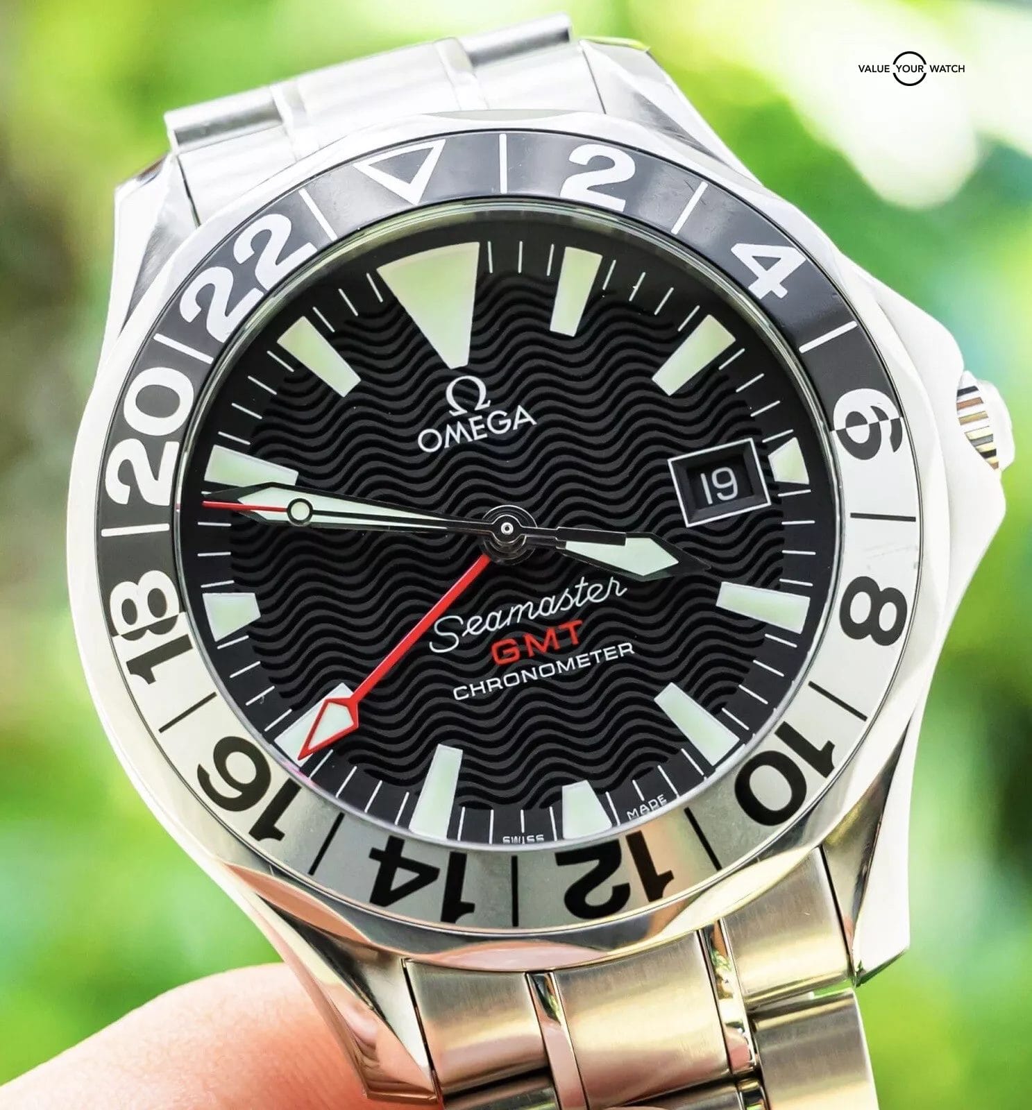 Omega Seamaster 300M GMT Black Dial 41 mm Box Papers Bracelet Automatic 2234.50