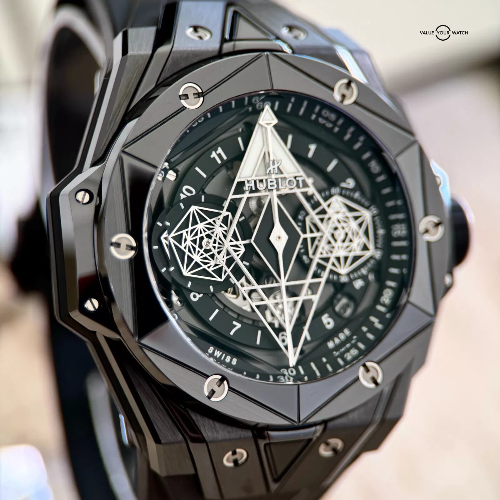 Hublot Big Bang Unico Sang Bleu II Black Magic - Full Set - Warranty till 2026 - Image 12