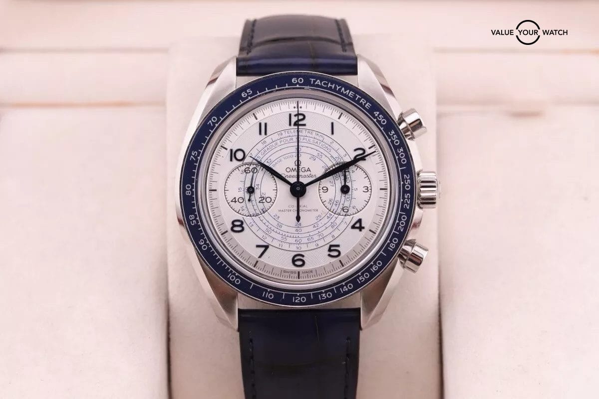 Omega Speedmaster Chronoscope Chronograph 43mm White Blue 329.33.43.51.02.001 - Image 7