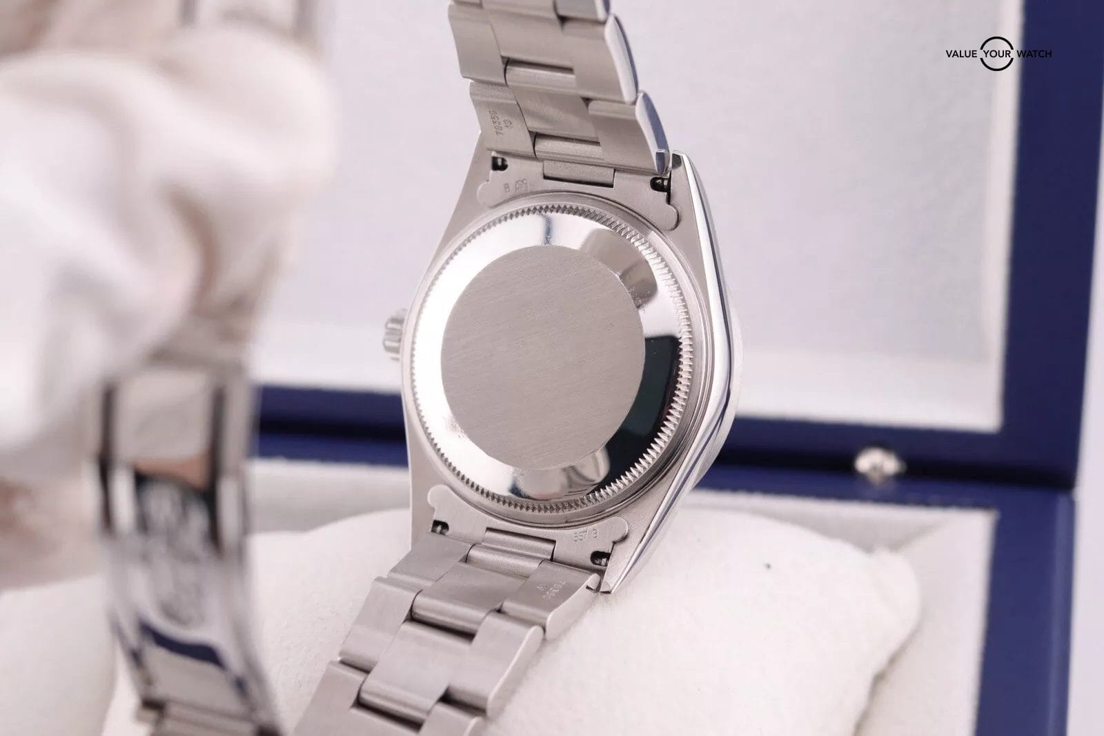 ROLEX Air king 14010 Engine Turned Bezel black Dial With CPO Card - Image 4