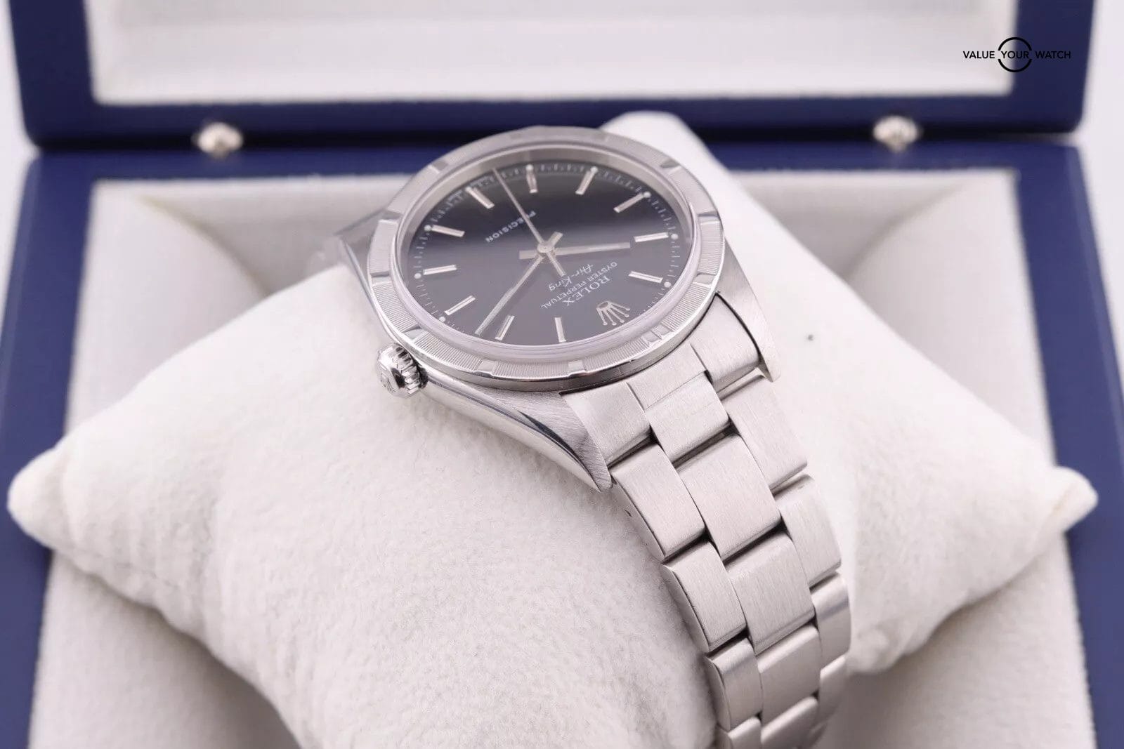 ROLEX Air king 14010 Engine Turned Bezel black Dial With CPO Card - Image 10