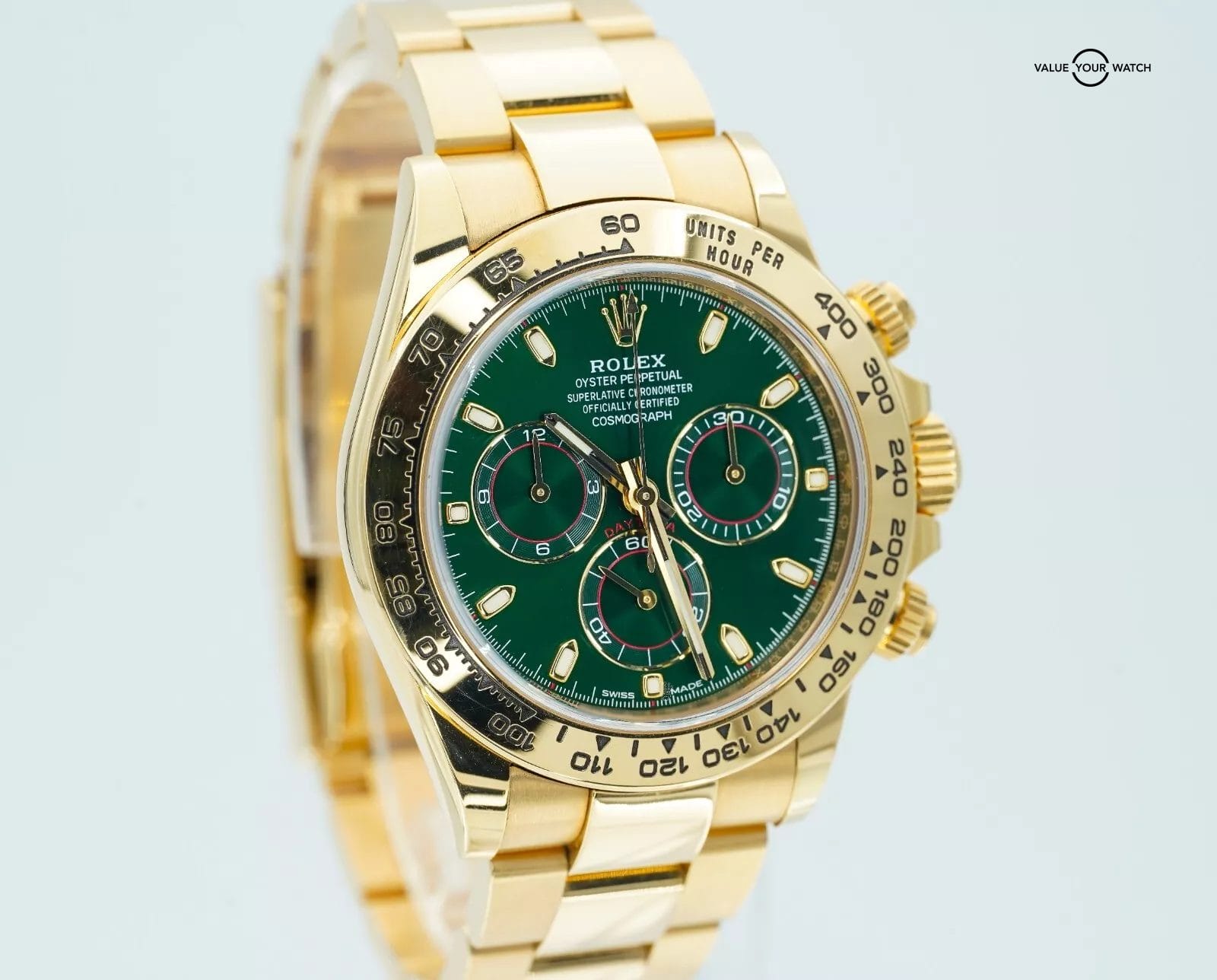2020 Rolex Daytona 116508 “John Mayer” 18K Yellow Gold Green Dial BOXES/PAPERS - Image 4