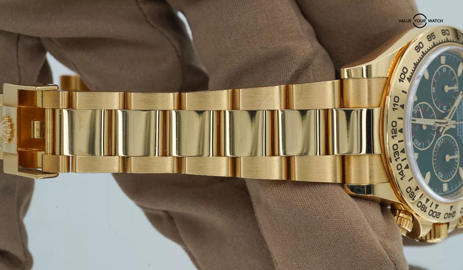 2020 Rolex Daytona 116508 “John Mayer” 18K Yellow Gold Green Dial BOXES/PAPERS - Image 9