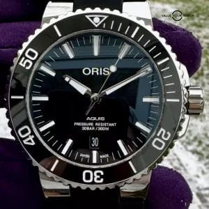 Oris Aquis Men’s Black Watch – 01 733 7730 4154-07 4 24 64EB