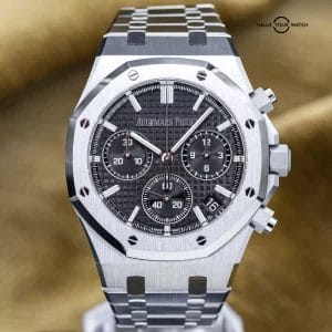 2023 Audemars Piguet Royal Oak Chrono 41mm Steel AP 26240ST Black Dial Full Set