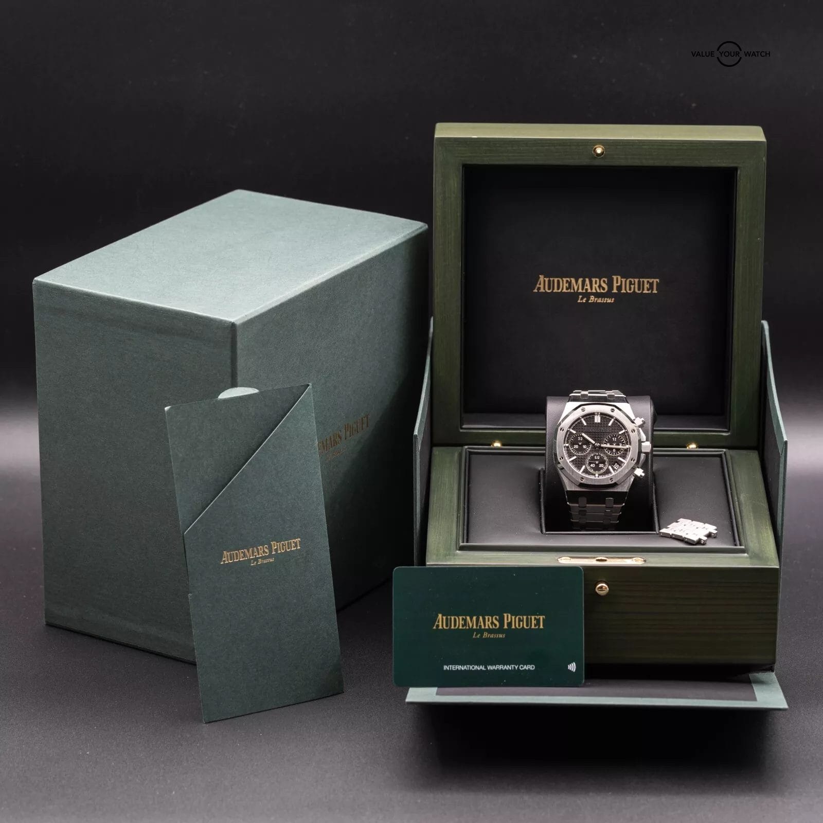 2023 Audemars Piguet Royal Oak Chrono 41mm Steel AP 26240ST Black Dial Full Set - Image 18