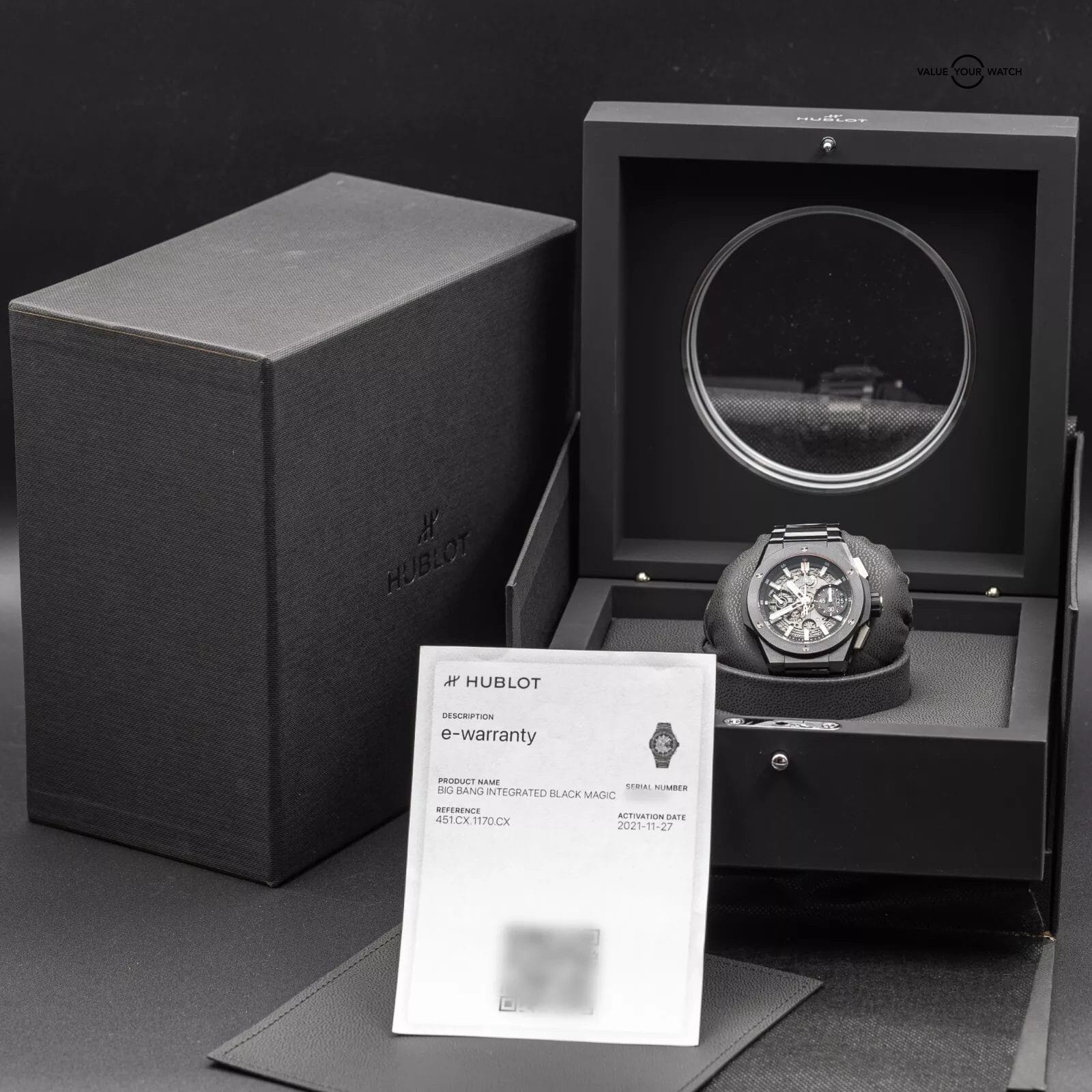 Hublot Big Bang Integrated Black Magic Ceramic Chronograph 42mm - 451.CX.1170.CX - Image 6