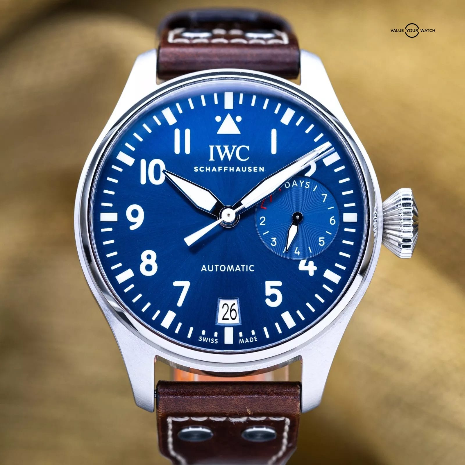 IWC Big Pilot Le Petit Prince Limited Ed 46mm Blue Dial 7 Day IW500916 Full Set - Image 2