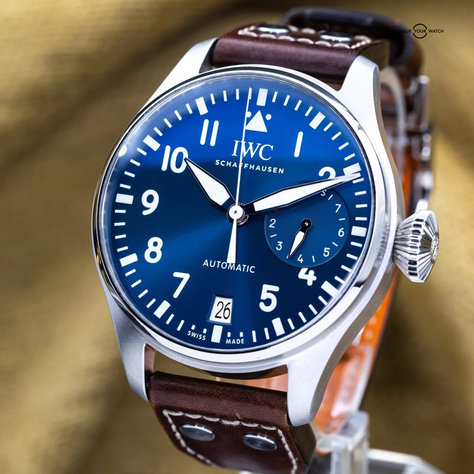 IWC Big Pilot Le Petit Prince Limited Ed 46mm Blue Dial 7 Day IW500916 Full Set - Image 8