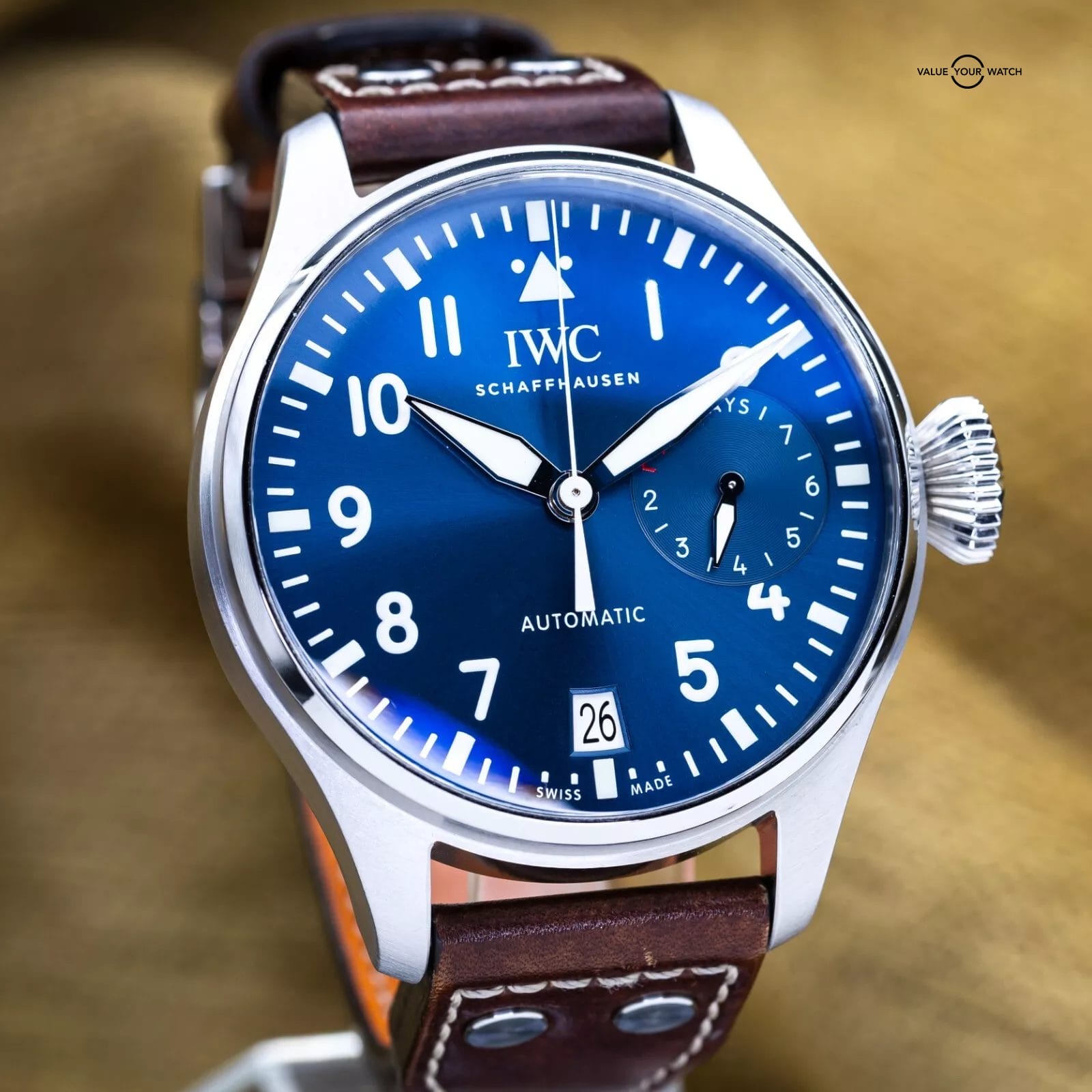 IWC Big Pilot Le Petit Prince Limited Ed 46mm Blue Dial 7 Day IW500916 Full Set - Image 9