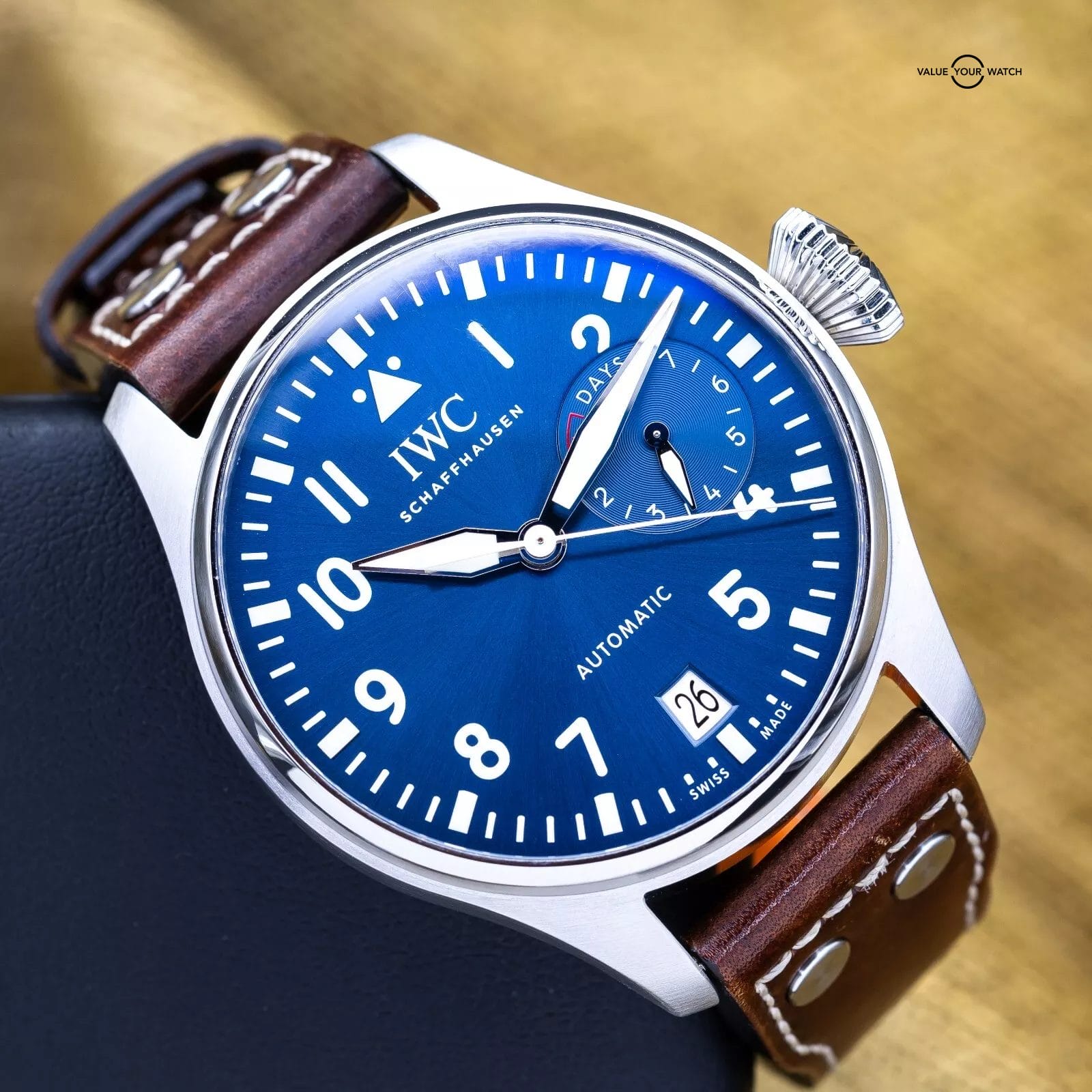 IWC Big Pilot Le Petit Prince Limited Ed 46mm Blue Dial 7 Day IW500916 Full Set - Image 10