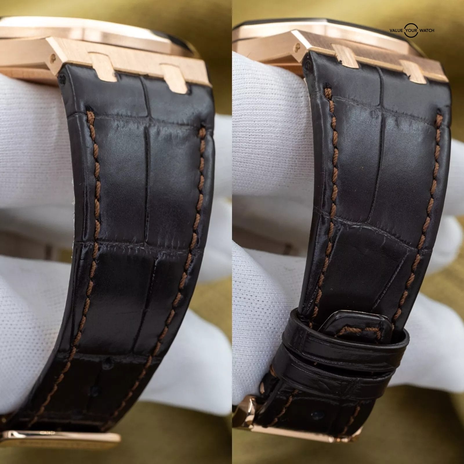 Audemars Piguet Royal Oak Day-Date 39mm Rose Gold AP 26330or Black Dial Full Set - Image 5
