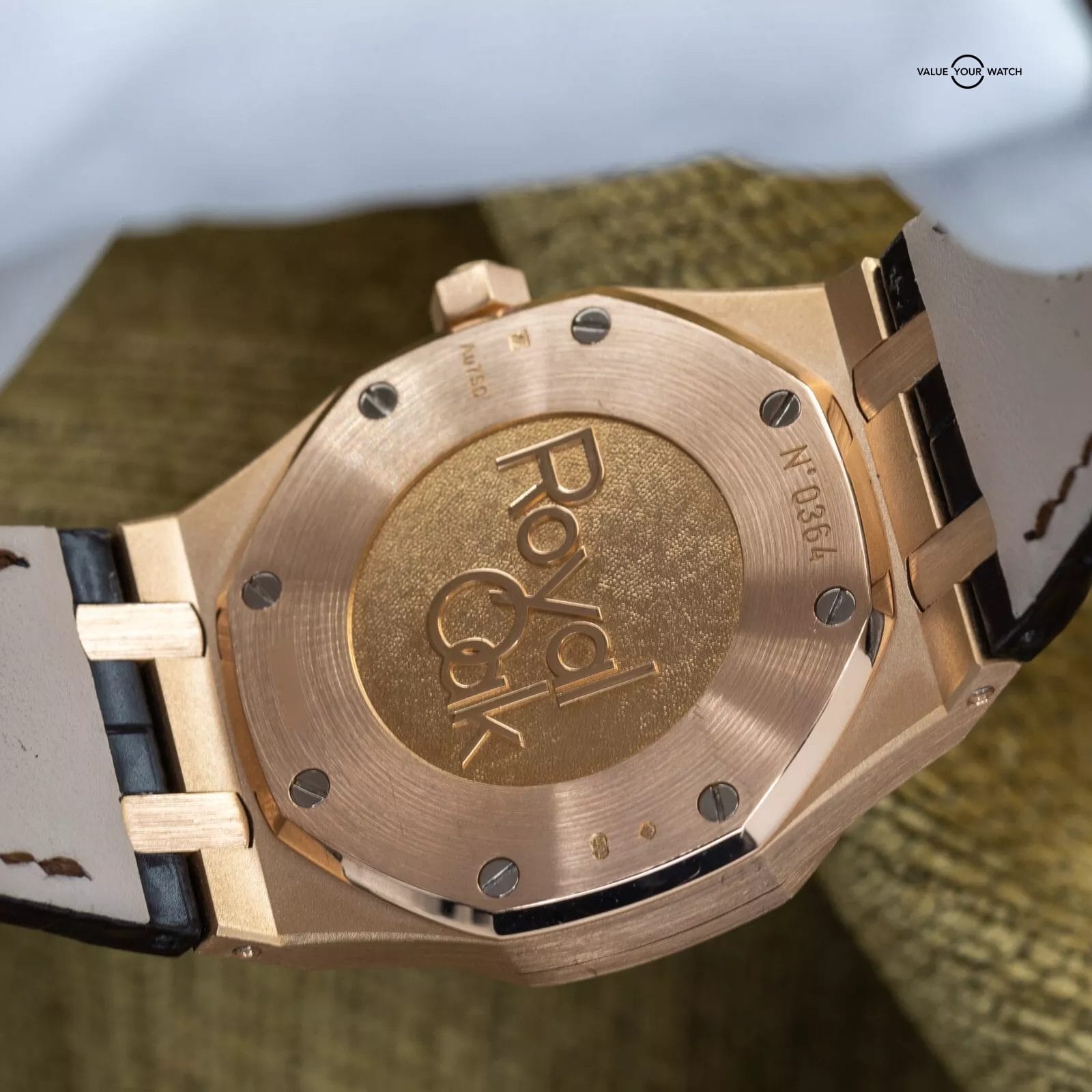 Audemars Piguet Royal Oak Day-Date 39mm Rose Gold AP 26330or Black Dial Full Set - Image 7