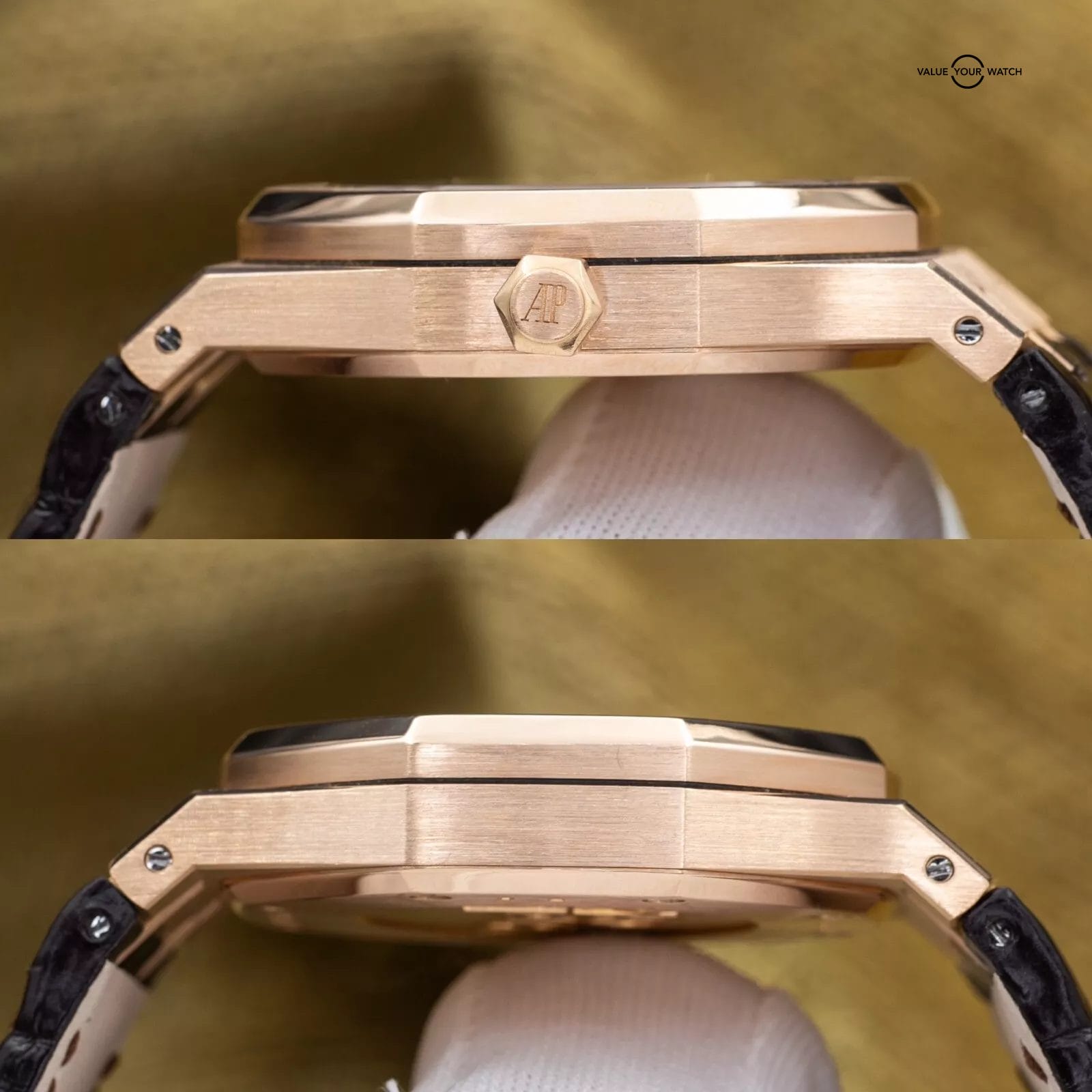 Audemars Piguet Royal Oak Day-Date 39mm Rose Gold AP 26330or Black Dial Full Set - Image 13