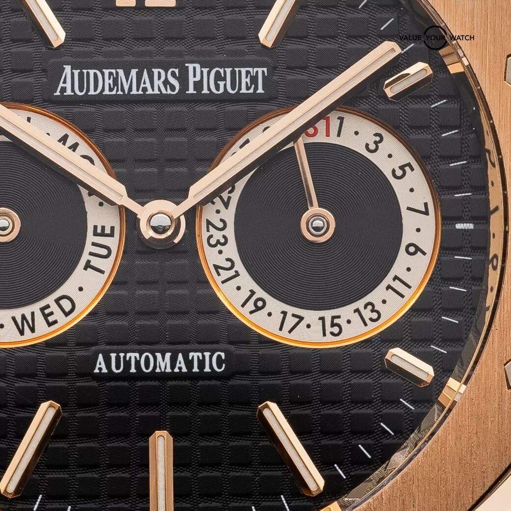 Audemars Piguet Royal Oak Day-Date 39mm Rose Gold AP 26330or Black Dial Full Set - Image 15