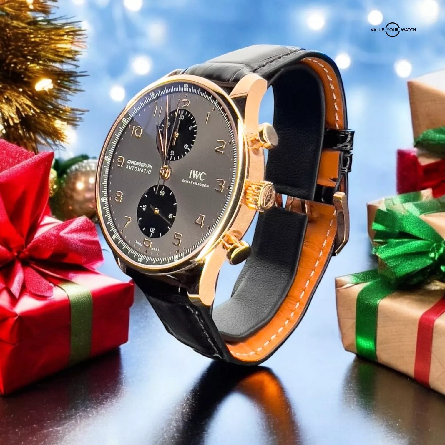 2023 IWC Portugieser Chronograph 41mm Rose Gold IW371610 Box & Papers BEAUTIFUL! - Image 5