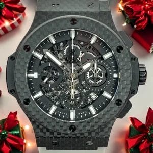 Hublot Aero Bang Carbon Fiber Big Bang Men’s Skeleton Dial Watch 311.QX.1124.RX