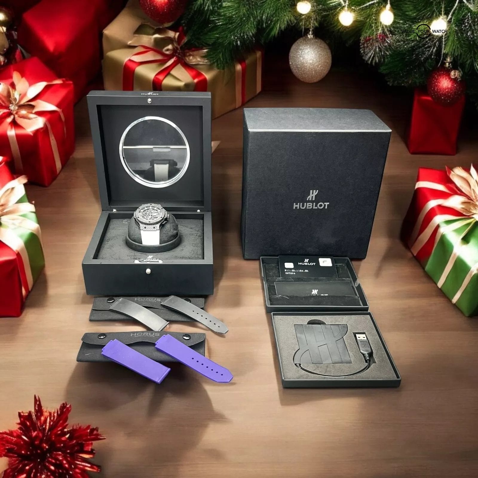 Hublot Aero Bang Carbon Fiber Big Bang Men's Skeleton Dial Watch 311.QX.1124.RX - Image 3