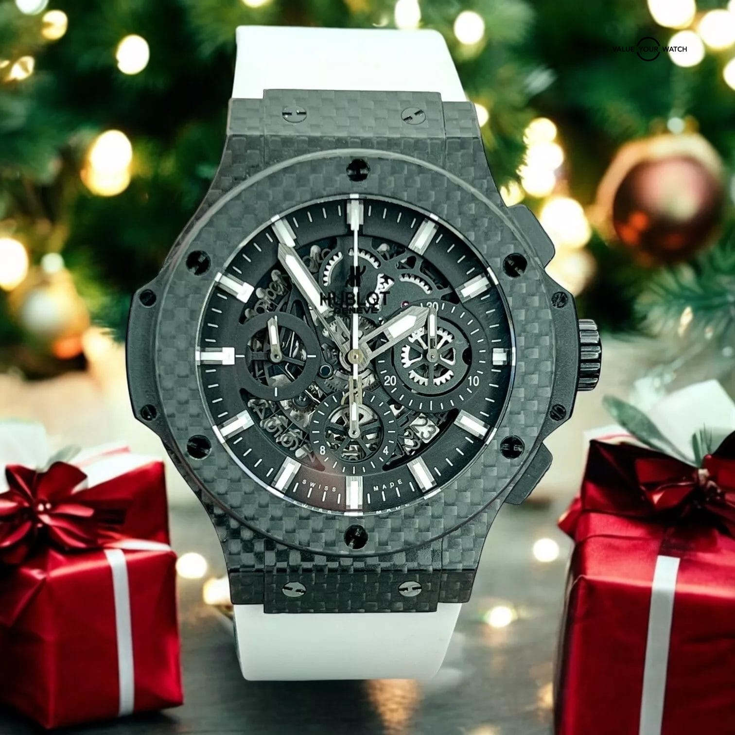 Hublot Aero Bang Carbon Fiber Big Bang Men's Skeleton Dial Watch 311.QX.1124.RX - Image 4