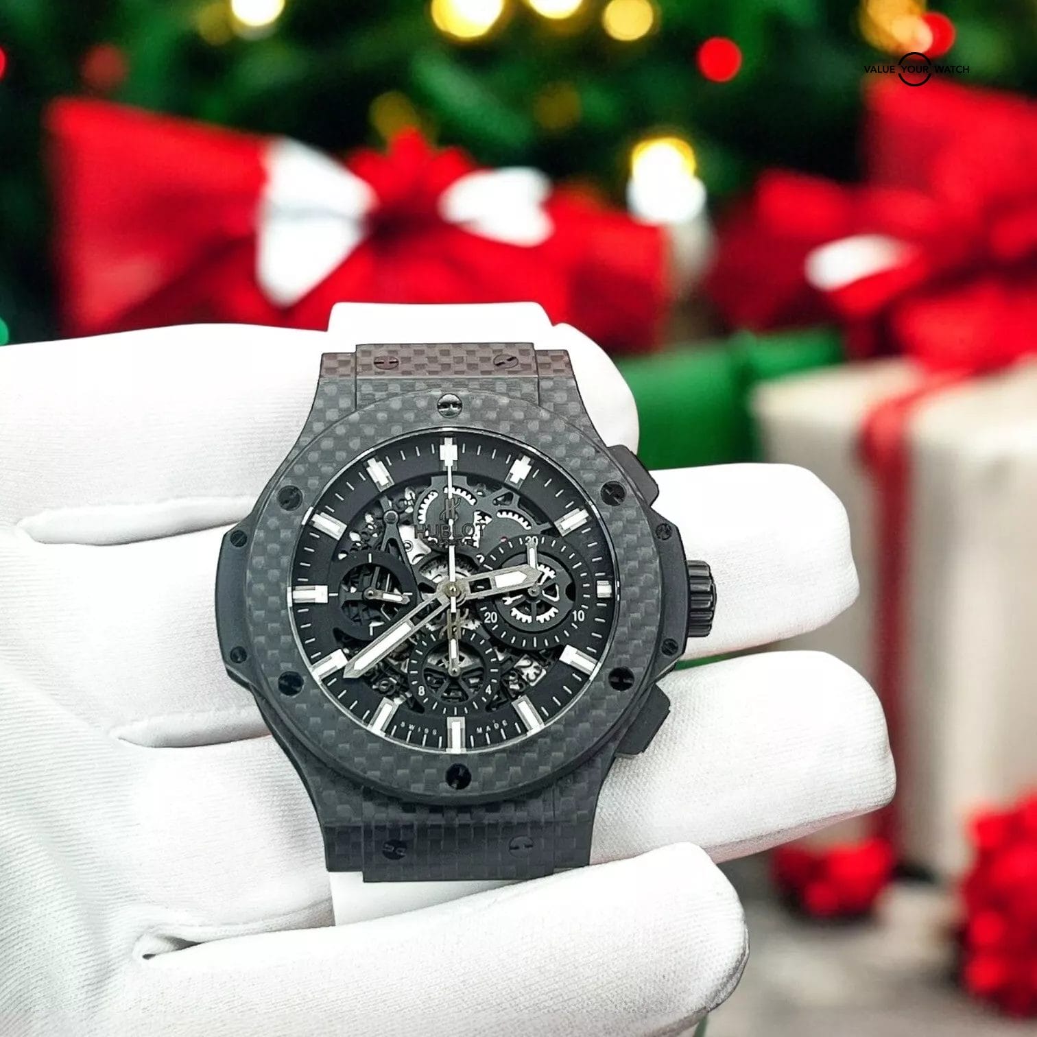 Hublot Aero Bang Carbon Fiber Big Bang Men's Skeleton Dial Watch 311.QX.1124.RX - Image 5