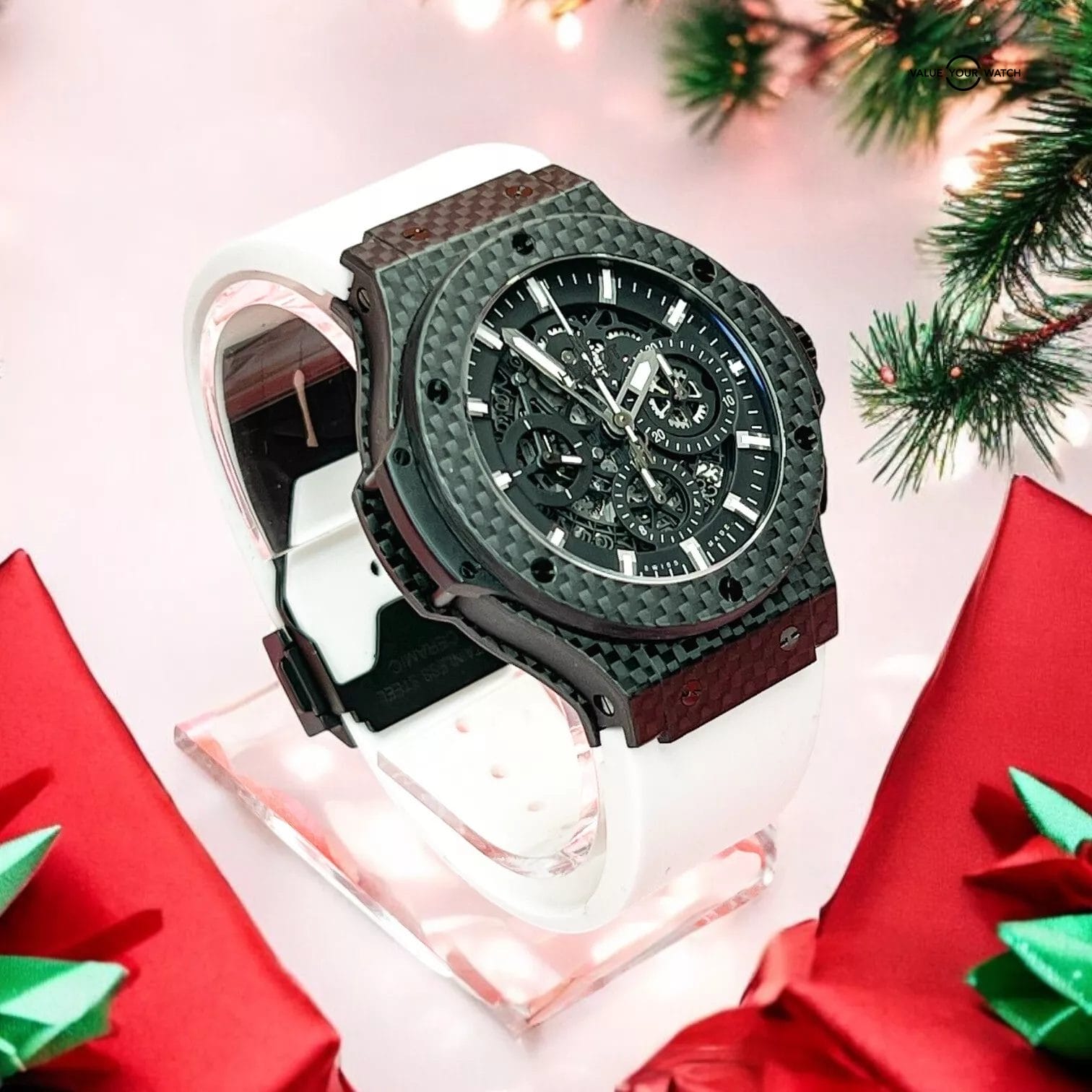 Hublot Aero Bang Carbon Fiber Big Bang Men's Skeleton Dial Watch 311.QX.1124.RX - Image 10