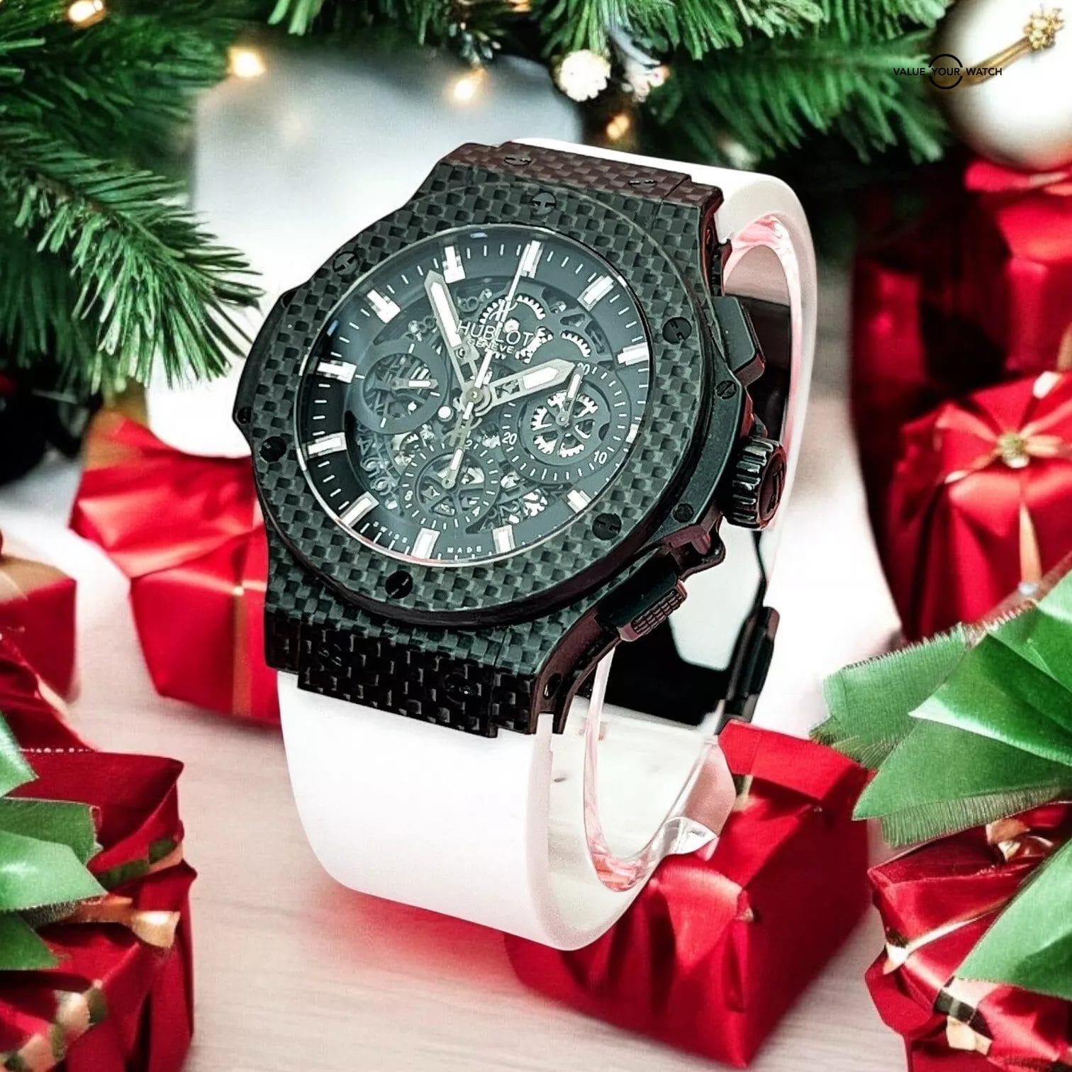 Hublot Aero Bang Carbon Fiber Big Bang Men's Skeleton Dial Watch 311.QX.1124.RX - Image 11