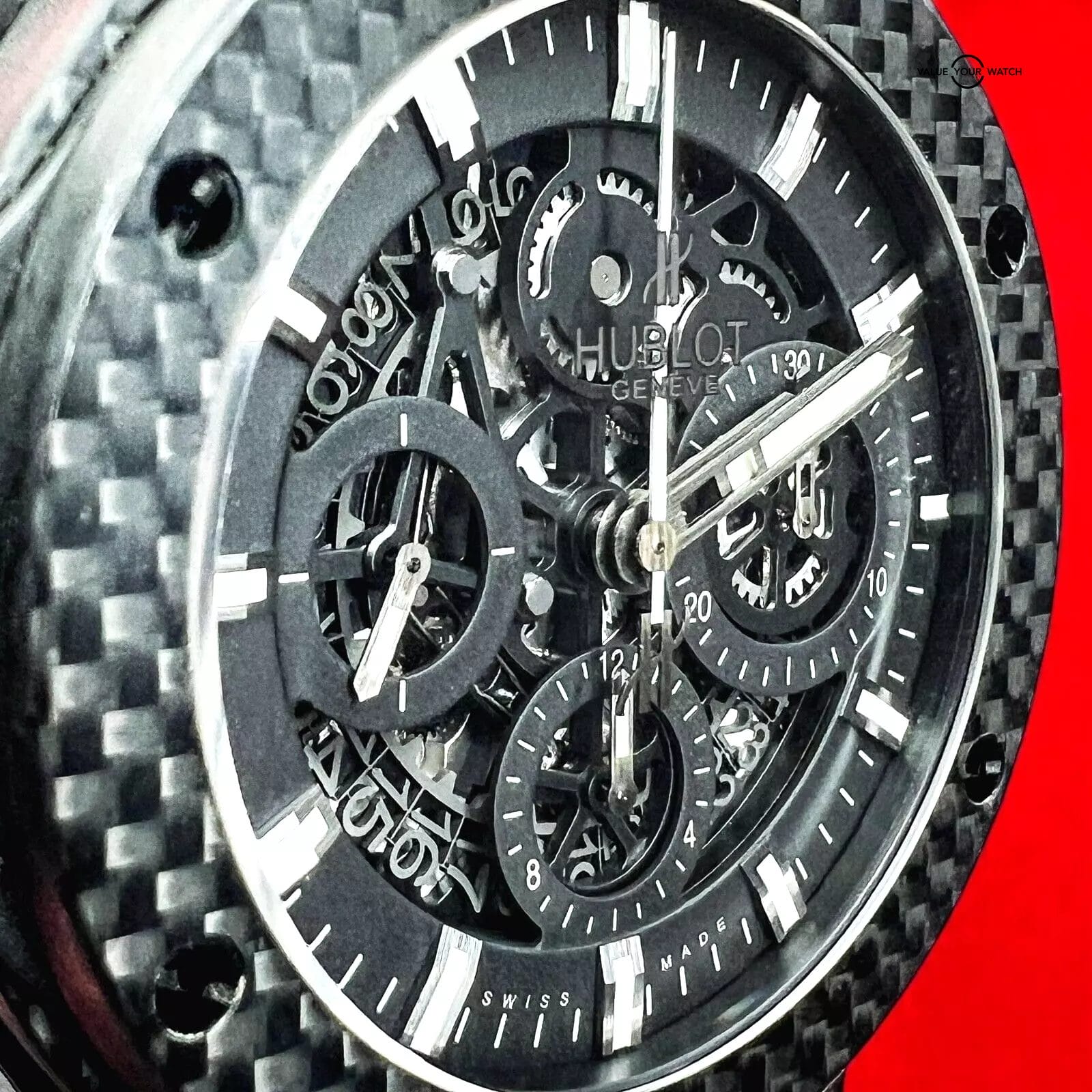 Hublot Aero Bang Carbon Fiber Big Bang Men's Skeleton Dial Watch 311.QX.1124.RX - Image 13