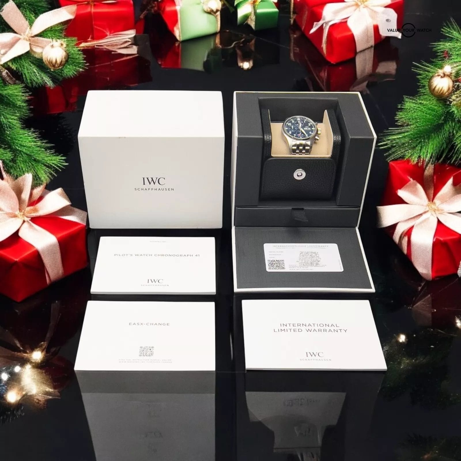 IWC Pilot's Blue Dial Chronograph 41mm Men's Watch - IW388102 New & Full Set - Image 3