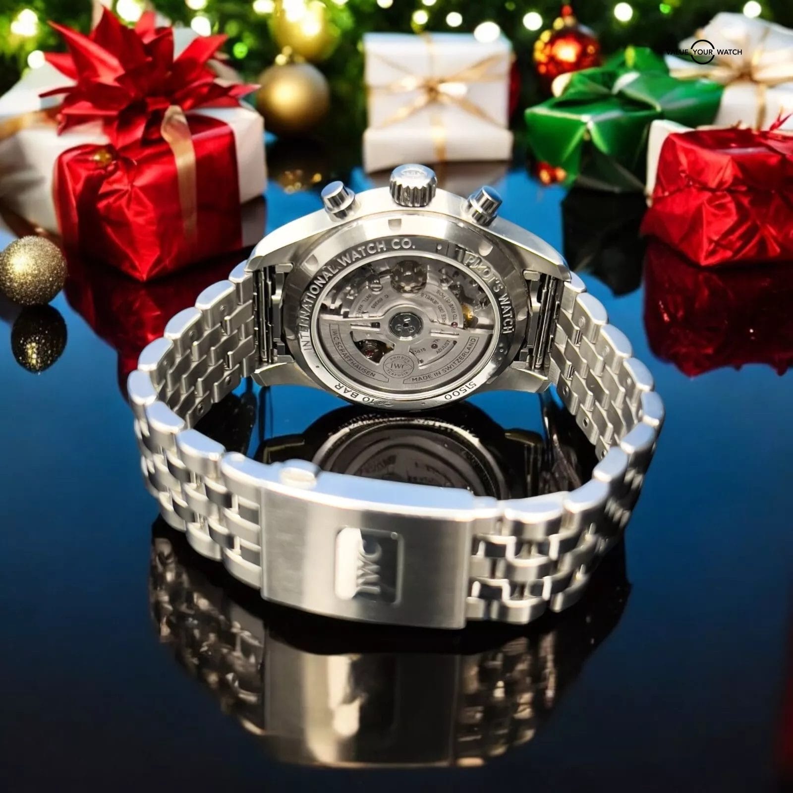 IWC Pilot's Blue Dial Chronograph 41mm Men's Watch - IW388102 New & Full Set - Image 5