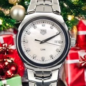 TAG Heuer Link Lady Mother of Pearl & Diamonds Women’s Watch – WBC1312.BA0600