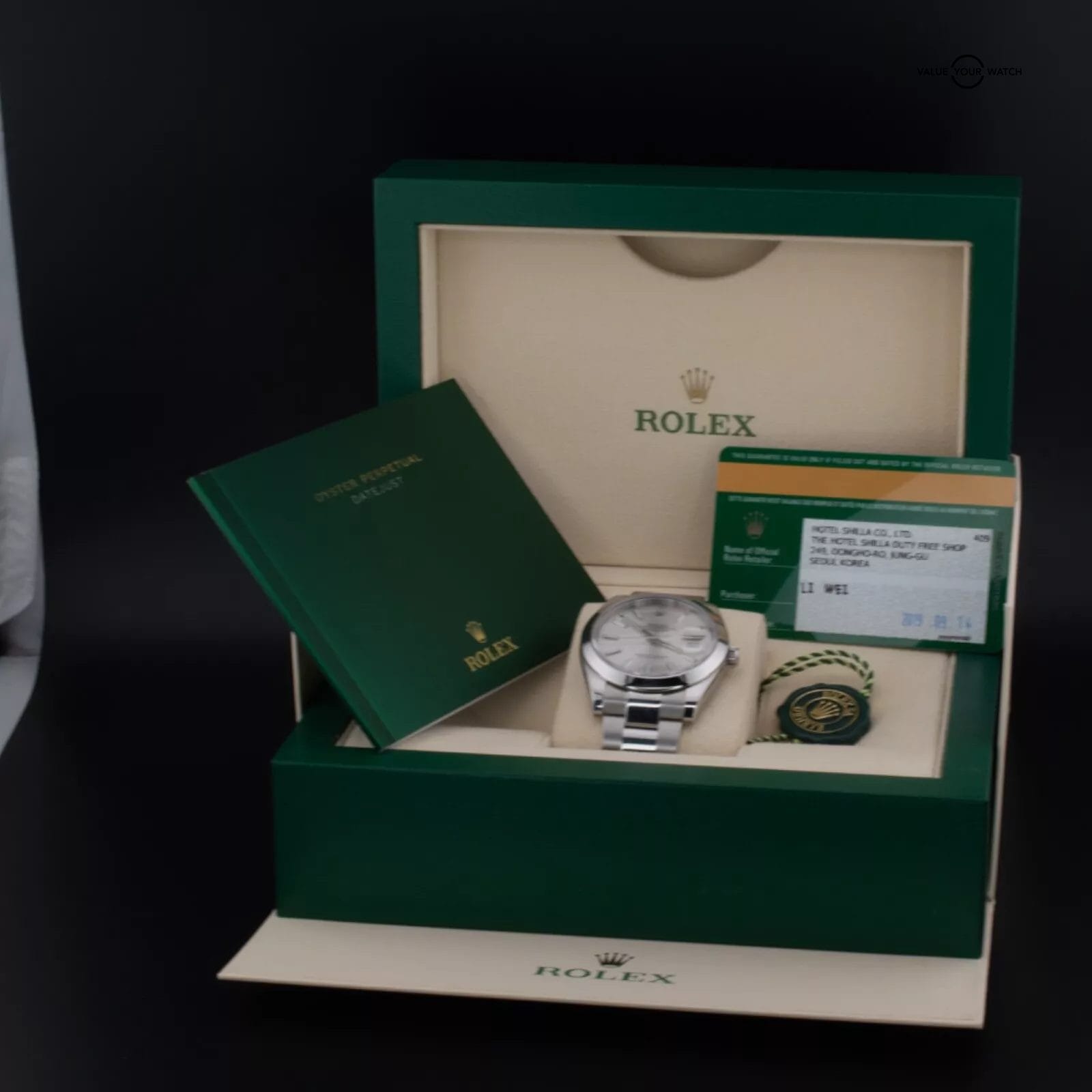 Rolex DateJust 41 with Silver Stick Dial and Oyster Bracelet, Ref. 126300 w/ B&P - Image 3