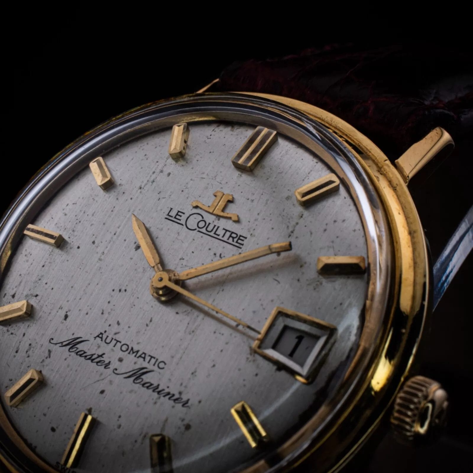 LeCoultre Master Mariner 14k yellow gold gents wristwatch K881 Movement - Image 6