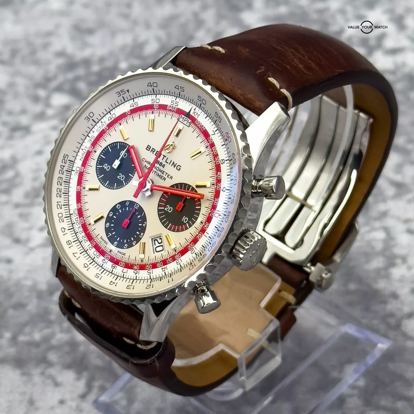 Breitling Navitimer B01 Chrono 43MM TWA Edition White Dial Leather AB01219A1G1X1 - Image 11