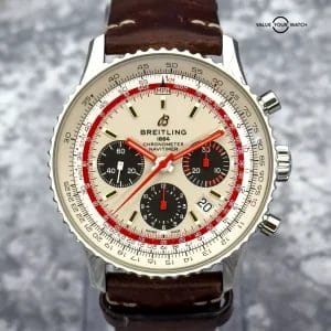 Breitling Navitimer B01 Chrono 43MM TWA Edition White Dial Leather AB01219A1G1X1