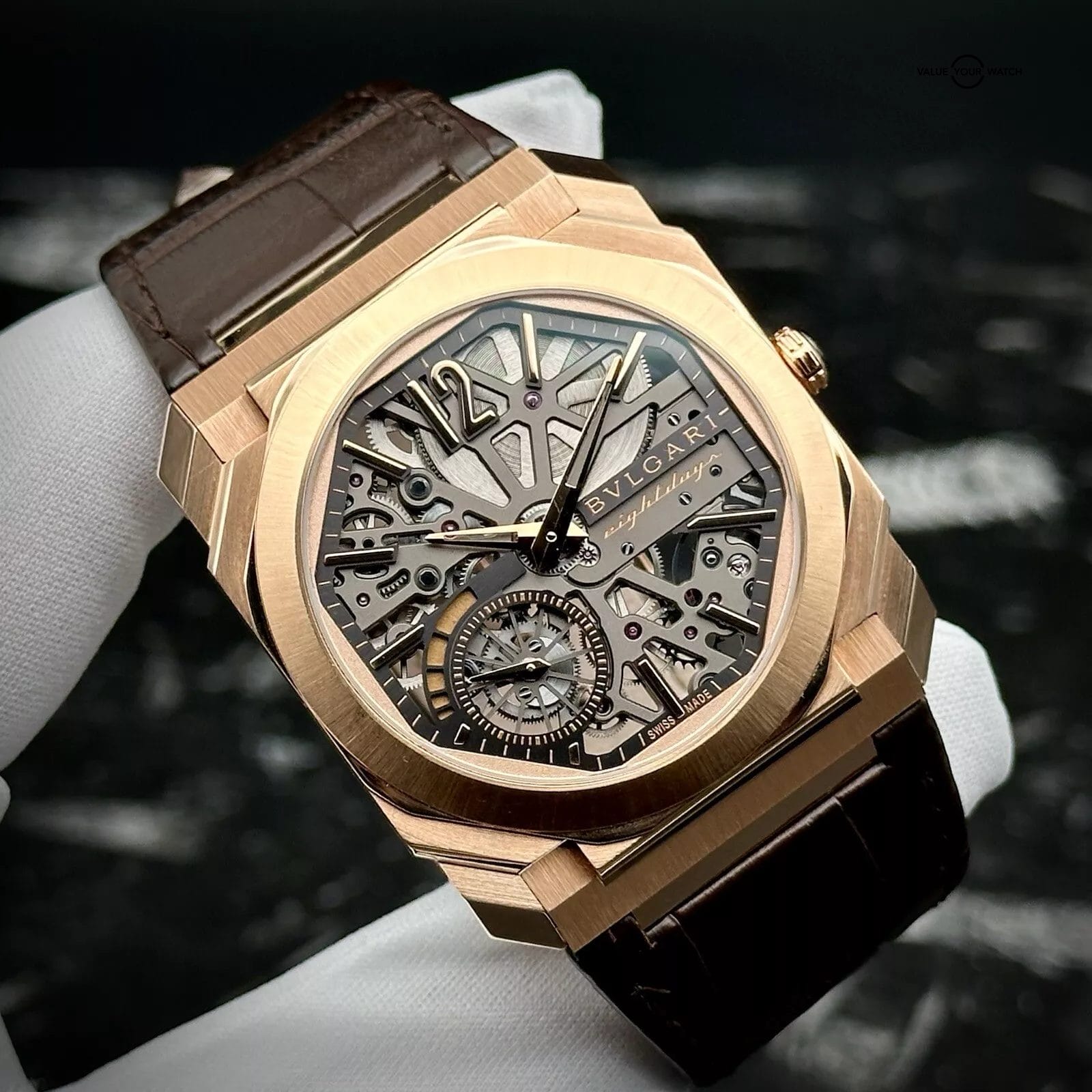 Bulgari Octo Finissimo Skeleton 8 Days 103667 Ultra Thin Rose Gold 40mm Bvlgari - Image 2