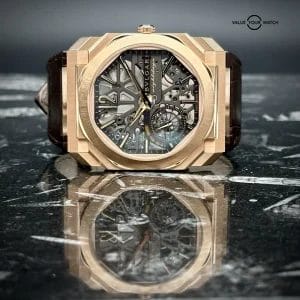 Bulgari Octo Finissimo Skeleton 8 Days 103667 Ultra Thin Rose Gold 40mm Bvlgari