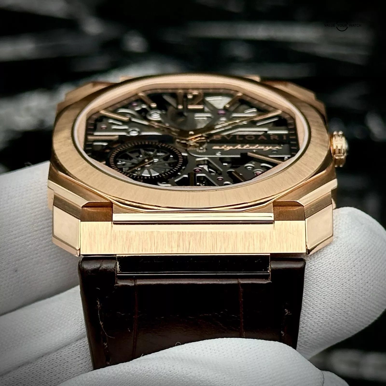 Bulgari Octo Finissimo Skeleton 8 Days 103667 Ultra Thin Rose Gold 40mm Bvlgari - Image 8